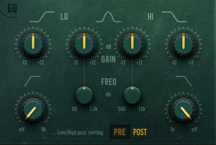 4-band console EQ